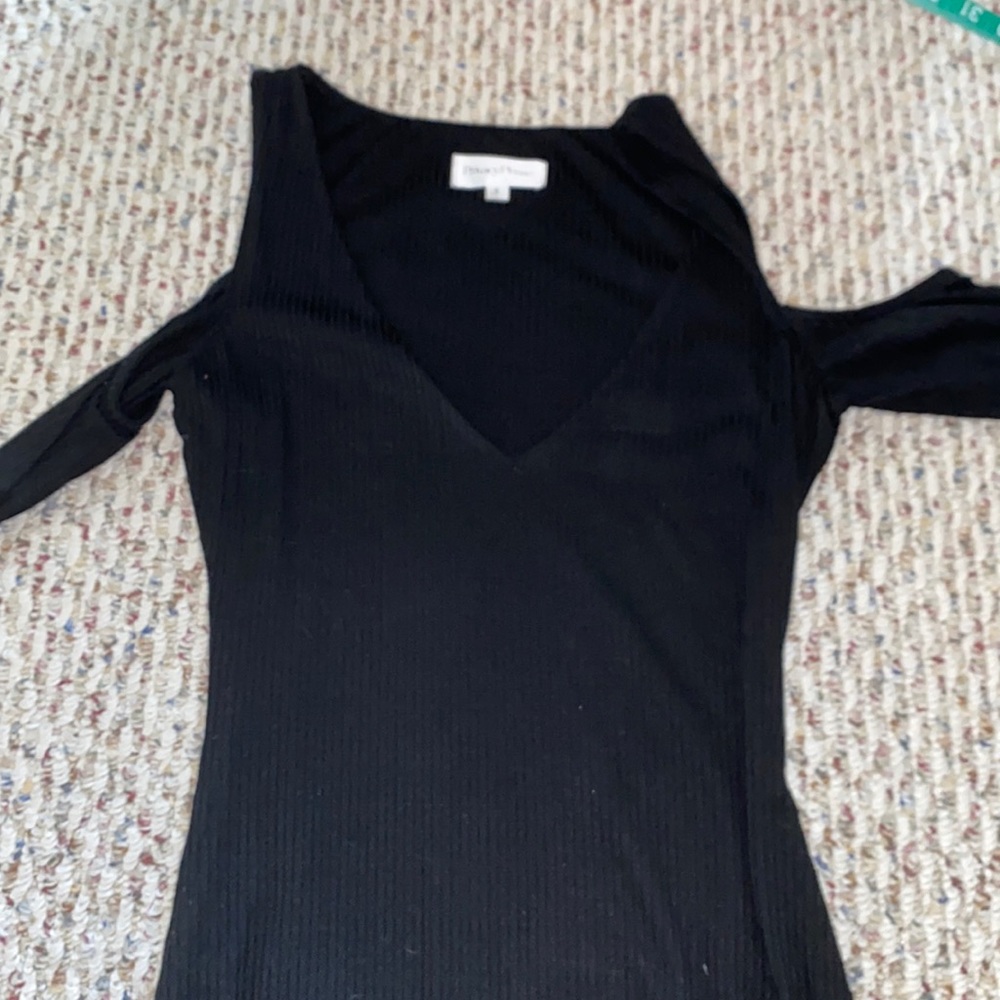 privacy please black off the shoulder mini dress